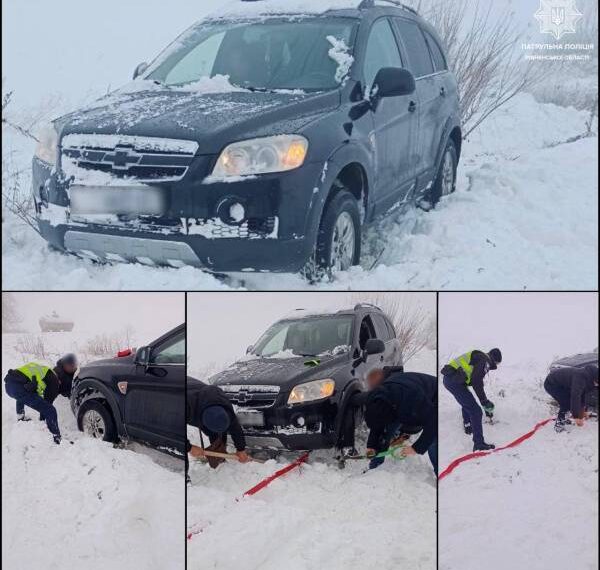 Не впорався із керуванням та злетів у кювет: на Рівненщині поліцейські допомогли водієві