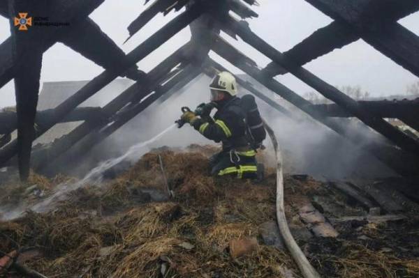 У селі на Рівненщині горіла господарська будівля - INFBusiness