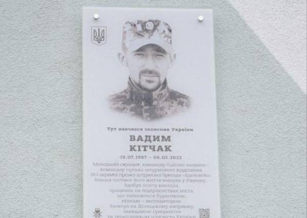 У Рівному відкрили меморіальну дошку загиблому захиснику - INFBusiness