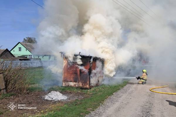 На Рівненщині спалахнула пожежа у приватному господарстві - INFBusiness