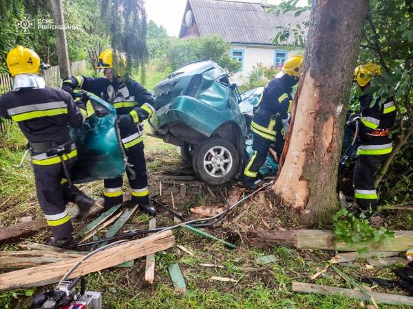 Автомобіль зіткнувся з деревом: у Рівненському районі сталася смертельна ДТП - INFBusiness