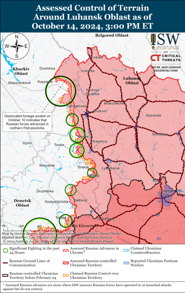 Росія зосередилась на східних напрямках фронту та тисне на Курщині: огляд фронту від ISW - INFBusiness