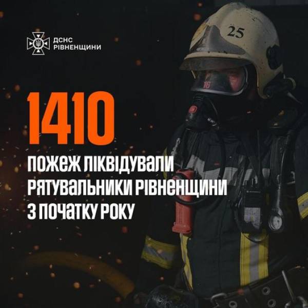 Понад 1400 пожеж з початку року ліквідували вогнеборці ДСНС на Рівненщині - INFBusiness