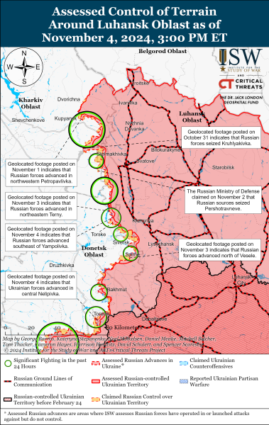 ЗСУ просунулися на Харківщині та Донеччині, успіхи ворога на Сході: огляд фронту та карти ISW - INFBusiness