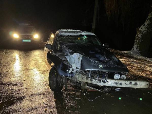 У Млинові водій BMW в'їхав у електроопору - INFBusiness