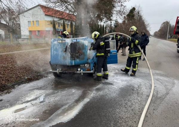 На Дубенщині горів легковий автомобіль - INFBusiness