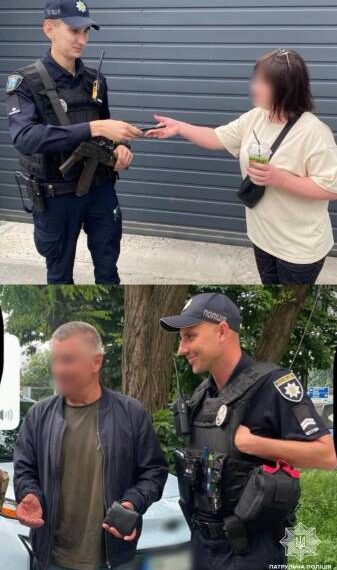 Мобільний і гаманець: У Рівному патрульні знайшли та повернули загублені речі своїм власникам