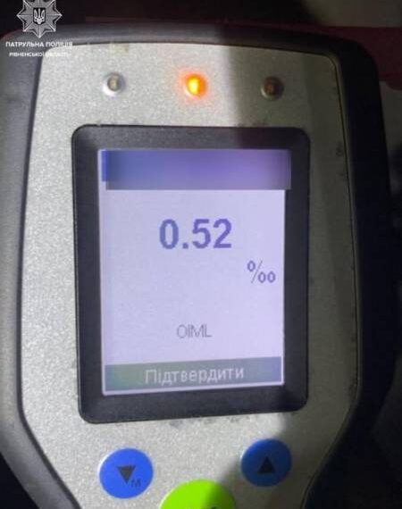 У Сарнах зупинили мотоцикліста напідпитку