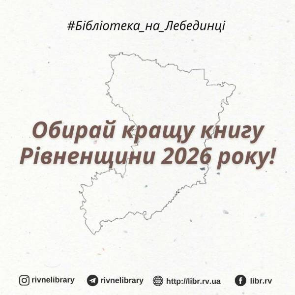 На Рівненщині триває конкурс на кращу книгу 2026 року - INFBusiness