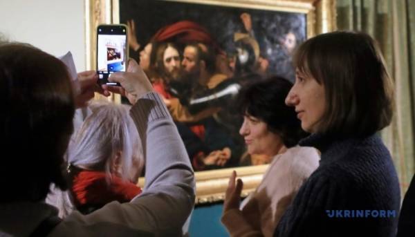 У Софії Київській виставили відреставроване полотно «Поцілунок Іуди», що має стосунок до Караваджо