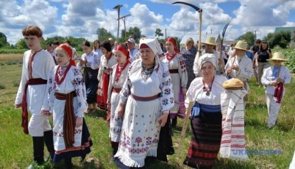 «Зажинки»: перші зібрані колоски з поля відклали для різдвяного дідуха
