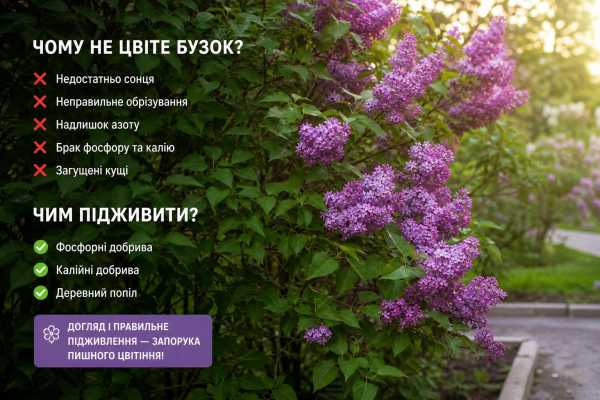 Чому бузок не цвіте: причини, що робити та практичні поради