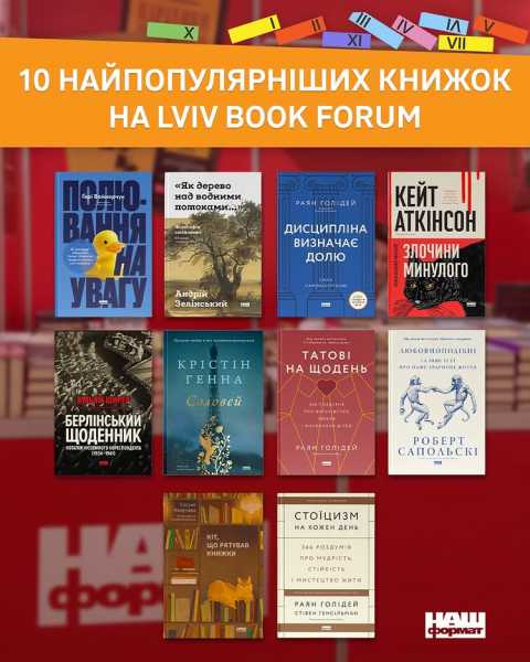 Найпопулярніші книги Форуму видавців 2026