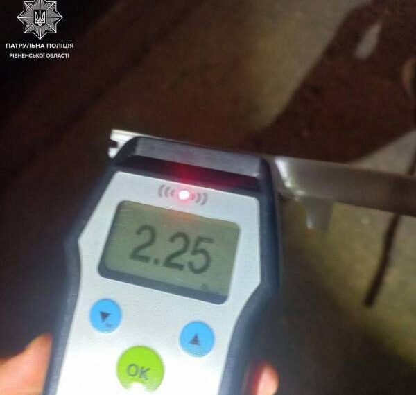 В комендантську годину на Рівненщині “попався” нетверезий водій